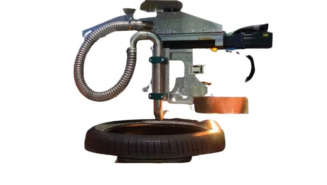 Laser Engraving Rubber Tyre